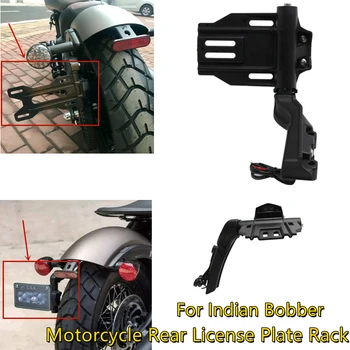 Для мотоцикла Indian Scout Bobber Rogue Twenty Светодиодный Дисплей Заднего Номерного знака Установка Рамки Номерного Знака Аксессуары