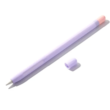 Для ручки 1-го поколения, силиконовый чехол для карандашей с двойным заклинанием, защитный чехол для стилуса, фиолетовый