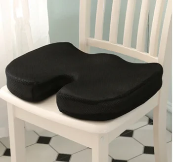 Дышащая подушка для сиденья, Ортопедическая пена с эффектом памяти для копчика, U-образная подушка для массажного кресла, Подушка для коррекции фигуры