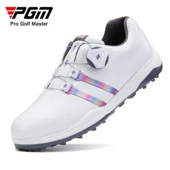 Женская обувь для гольфа PGM, водонепроницаемые противоскользящие женские легкие мягкие дышащие кроссовки, Женские повседневные спортивные XZ208