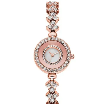 Женские кварцевые часы со стальными ремешками и бриллиантами, Персонализированные трендовые модные часы для отдыха и женские кварцевые часы