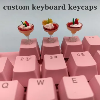 Забавные Мультяшные Колпачки для Механических клавиш Esc Keyboard Caps Cherry Mx Custom Key Cap Gamer DIY Handmade Cute Cake Keycaps