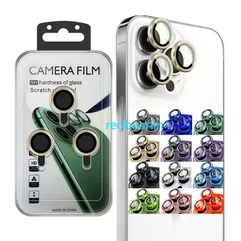 Защитная крышка объектива камеры 100шт для iPhone 14 15 Pro Max 11 12 13 Pro Max Стекло объектива мини-камеры с коробкой