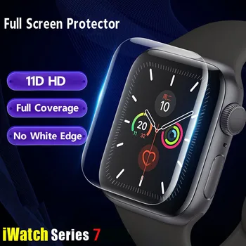 Защитная пленка для экрана Apple Watch 45 мм 41 мм 41 45 мм iwatch, аксессуары для часов Apple watch series 7