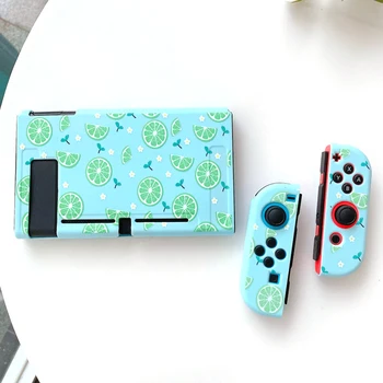 Защитный чехол для игровой консоли Nintendo Switch из мягкого ТПУ в стиле лимона для Nintendo Switch