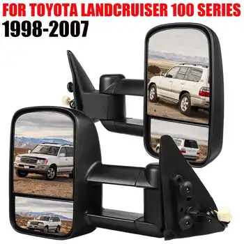 Зеркала заднего вида с электроприводом Balck для Toyota Landcruiser 100 серии 1998-2007