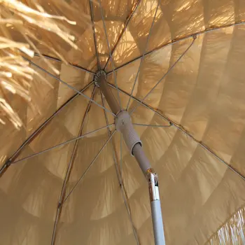 Зонт Palapa Tiki 6 ' Whiskey Brown - Шест для патио, солнцезащитный пляжный зонт, комплект для поддержки и удержания, Дождевик для Сада