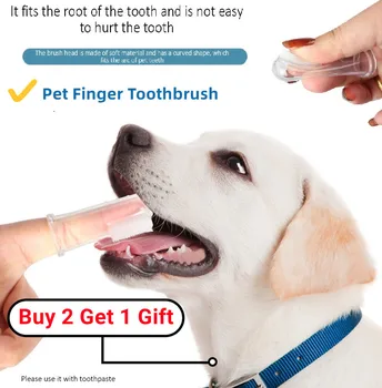 Зубная щетка для собак, Пальчиковая Зубная щетка для домашних животных, Игрушки для собак, Защита окружающей среды, Силиконовые Собаки, Кошки, Чистящие зубы, Зоотовары, Зубные щетки
