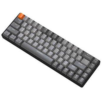 Игровая механическая клавиатура K-68, 2,4 G Беспроводная BT Bluetooth, Беспроводные игровые компьютерные клавиатуры, Клавишные колпачки для геймерской клавиатуры