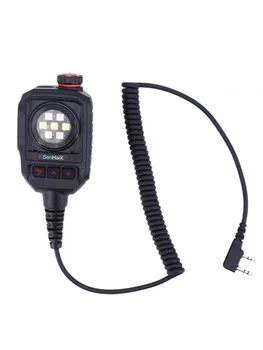 Интерфейс SenHaiX Microphone k подходит для портативной рации Baofeng RETEVIS с функцией освещения и вспышки Регулировка громкости