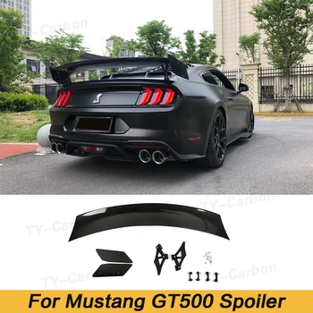 Карбоновый Задний Спойлер Крылья для Ford Mustang GT V8 V6 GT500 Стиль Купе 2013-2021 Стайлинг автомобиля FRP Бампер
