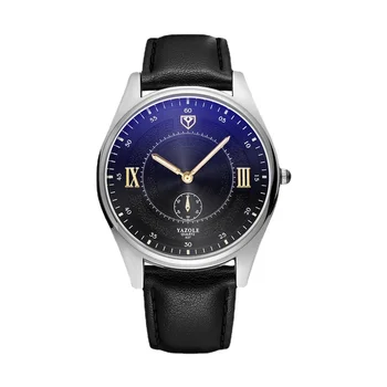 Кварцевые часы для мужской моды, отдыха, минималистичного бизнеса, светящиеся водонепроницаемые кожаные подарочные часы для джентльмена Relogios Masculino