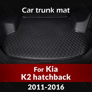 Коврик для багажника автомобиля Kia K2 Хэтчбек 2011 2012 2013 2014 2015 2016 Пользовательские Автомобильные Аксессуары Для украшения интерьера автомобиля