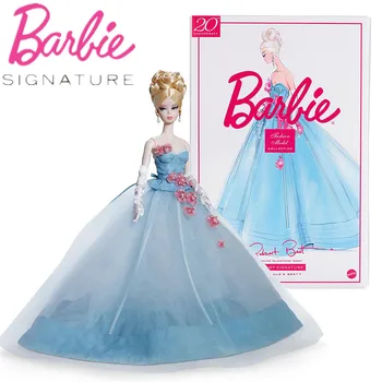 Коллекция модных моделей Barbie The Gala's Best Doll Голубое Платье Коллекция Модных моделей Кукла Игрушка для Девочек Подарок GHT69
