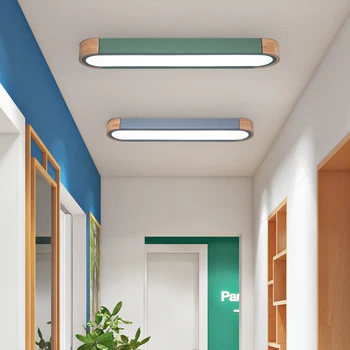Комбинированный потолочный светильник Nordic Log Прямоугольный светодиодный Простой Современный Японский светильник для Гостиной, конференц-зала, Татами