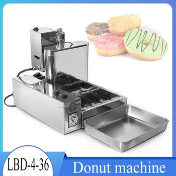 Коммерческая автоматическая машина для приготовления пончиков 110 В/220 В, Автоматическая Машина Для Приготовления Пончиков, Фритюрница для пончиков из нержавеющей стали