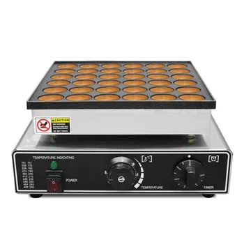 Коммерческая Мини-голландская блинница с антипригарным покрытием на 36 отверстий, Вафельница, машина для приготовления голландских маффинов Poffertjes grill