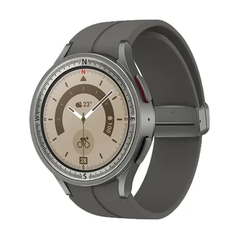 Компас Металлический безель для Samsung Galaxy Watch 5 Pro 45 мм Бизнес-часы из нержавеющей Стали Безель Защитное Кольцо 45 мм Шкала Безель