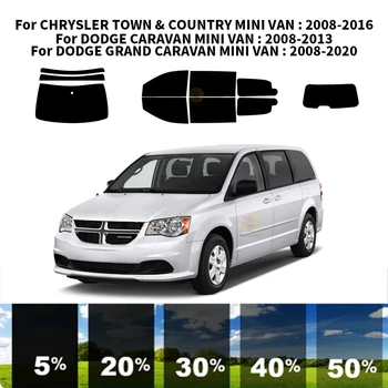 Комплект для УФ-тонировки автомобильных окон из нанокерамики, автомобильная пленка для окон для МИНИ-фургона DODGE GRAND CARAVAN 2008-2020