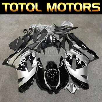 Комплект мотоциклетных обтекателей, пригодный для zx-6r 2007 2008 636 Комплект кузова, высококачественный АБС-впрыск, новый Ниндзя, черный, серебристый