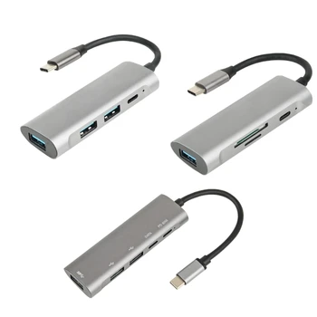 Концентратор Type C Адаптер Type C к USB3.0/2.0 для устройств Type C с несколькими USB-устройствами и устройствами передачи данных со скоростью 5 Гбит/с