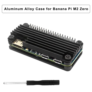 Корпус Banana Pi M2 Zero из алюминиевого сплава с защитой от отвертки Металлические чехлы с пассивным охлаждением для BPI-M2 Zero