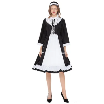 Костюм монахини-горничной на Хэллоуин, Маскарадная вечеринка, Маскарадный костюм Девы Марии для Церкви