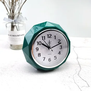 Креативный Будильник в европейском стиле, Прикроватные часы с бриллиантовой огранкой, Бесшумный музыкальный будильник, украшения для гостиной Цифровые