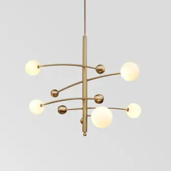 Креативный свет роскошная спальня гостиная столовая светодиодная люстра освещение постмодернистская люстра простая модная люстра