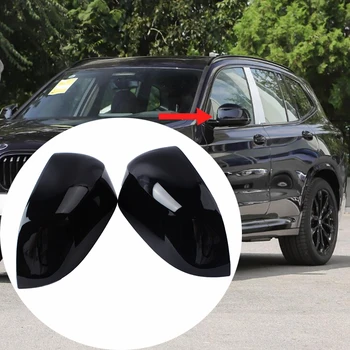 Крышка зеркала заднего вида, крыло, боковое зеркало, крышка для BMW X3 X4 X5 X6 X7 G01-G07 2018 2019 2020 2021, аксессуары для экстерьера автомобиля, 2 шт.