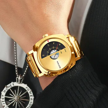 Лидирующий бренд, Деловые Мужские кварцевые часы, мужские часы, Водонепроницаемые, Креативный дизайн, циферблат, Relogio Masculino Montre Homme