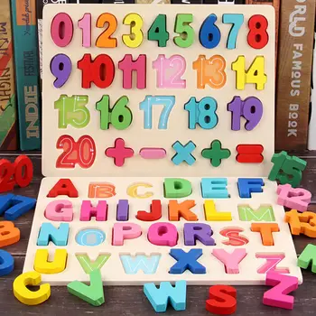 Магнитная доска с сотней цифр, Детская панель с цифрами и буквами, головоломка с ручным захватом, Когнитивная панель формы, подходящая для обучения в детском саду
