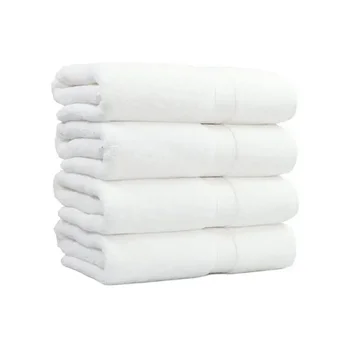 Махровые банные полотенца (набор из 4) для СПА-ванной комнаты, банные полотенца для взрослых и детей