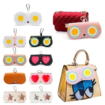 Милая Переносная сумка для хранения солнцезащитных очков из искусственной кожи INS, Футляр для очков, Сумка для очков, коробка для очков