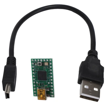 Миниатюрная 2,0 USB AVR ATMEGA32U4 U Дисковая экспериментальная плата с кабелем для передачи данных для Arduino