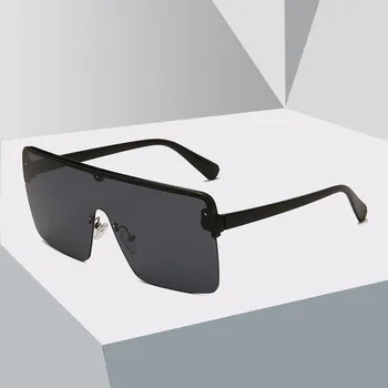 Модные Солнцезащитные очки Pilot, Негабаритные Квадратные Солнцезащитные Очки для Женщин и Мужчин, Роскошные Брендовые Дизайнерские Солнцезащитные очки UV400, Gafas De Sol Hombre