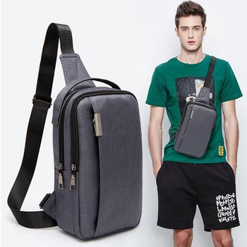 Мужская Нагрудная сумка через плечо, Холщовая сумка, Многофункциональная Модная Легкая Нагрудная сумка для занятий спортом на открытом воздухе, Фитнесом, Досугом