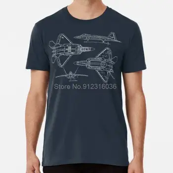 Мужская футболка F 22 Concept Blueprints, Женская футболка, Мужская хлопковая футболка, футболки в стиле хип-хоп, топы, Уличная одежда в стиле Харадзюку