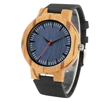 Мужские наручные часы с синим циферблатом, модные кварцевые часы, креативный кожаный ремешок, мужские наручные часы, простая подарочная коробка
