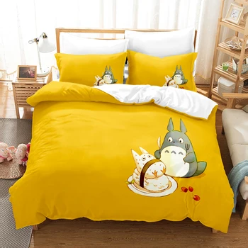 Мультфильм Aniame Cat Japan Girl Детское Одеяло Durex Full Twin King Size 3 шт. Пододеяльник Комплект Постельного Белья Покрывало 200x200 240x220