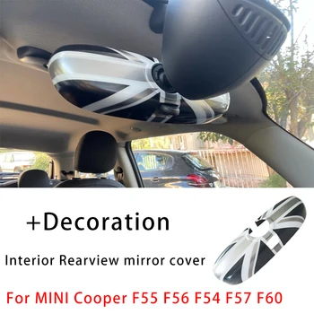 Наклейка на Внутреннее Зеркало заднего Вида Union Jack Для BMW MINI Cooper S JCW One F55 F56 F57 F60 F54 Clubman Auto-Styling