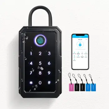 Наружная водонепроницаемая Безопасная система безопасности Интеллектуальный замок для хранения паролей Tuya или TTlock APP Key Box Противоугонная коробка