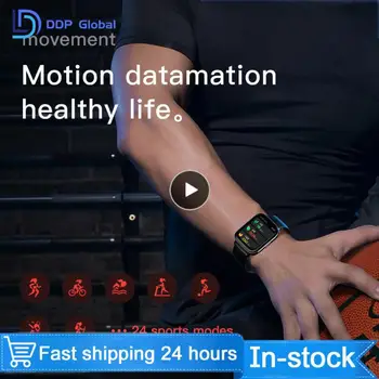 Несколько спортивных режимов 1,69-дюймовые спортивные часы для фитнеса, умный браслет с сенсорным экраном, мониторинг сердечного ритма, сна, Музыкальный плеер