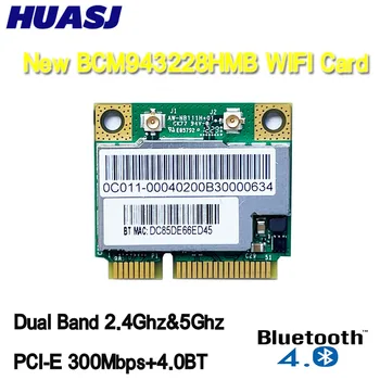 Новая Беспроводная карта для Broadcom BCM943228HMB BCM43228 Half MINI PCI-E 2,4 G/5 ГГц 802.11b/g/n WIFI для Bluetooth-совместимого 4.0