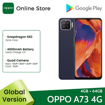 Новая Глобальная версия Смартфона OPPO A73 Snapdragon 662 6,44 