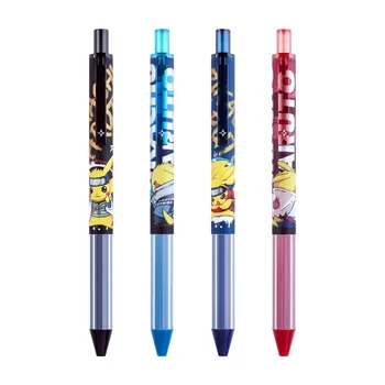 Новая креативная черная ручка с нейтральным прессом из Мультфильма Ниндзя, быстросохнущая для мальчиков, Набор канцелярских принадлежностей для обучения, Милые ручки