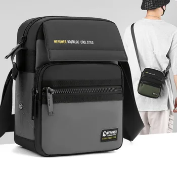 Новая мужская сумка BaoHu на одно плечо для отдыха, Спортивный рюкзак для путешествий, Водонепроницаемая Нейлоновая ткань, мужские сумки