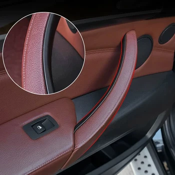 Новое обновление LHD Панели Внутренней двери Автомобиля, Ручки Для Захвата, Защитная Отделка Подлокотника, Автомобильный Стайлинг BMW X5 E70 F15 X6 E71 F16