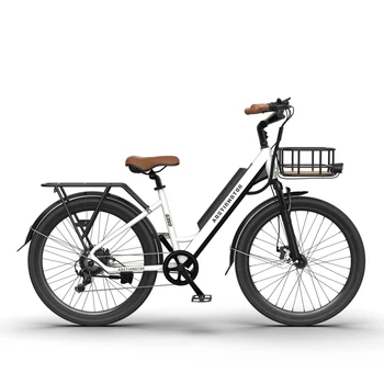 Новое поступление Ladys для езды на электрическом городском велосипеде мощностью 350 Вт с батареей 36 В