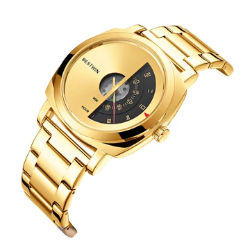 Новые Золотые Часы Wirst Мужские 2023Top Бренд Класса Люкс Золотые Кварцевые Наручные Часы Для Мужчин relogio masculino Men relojes